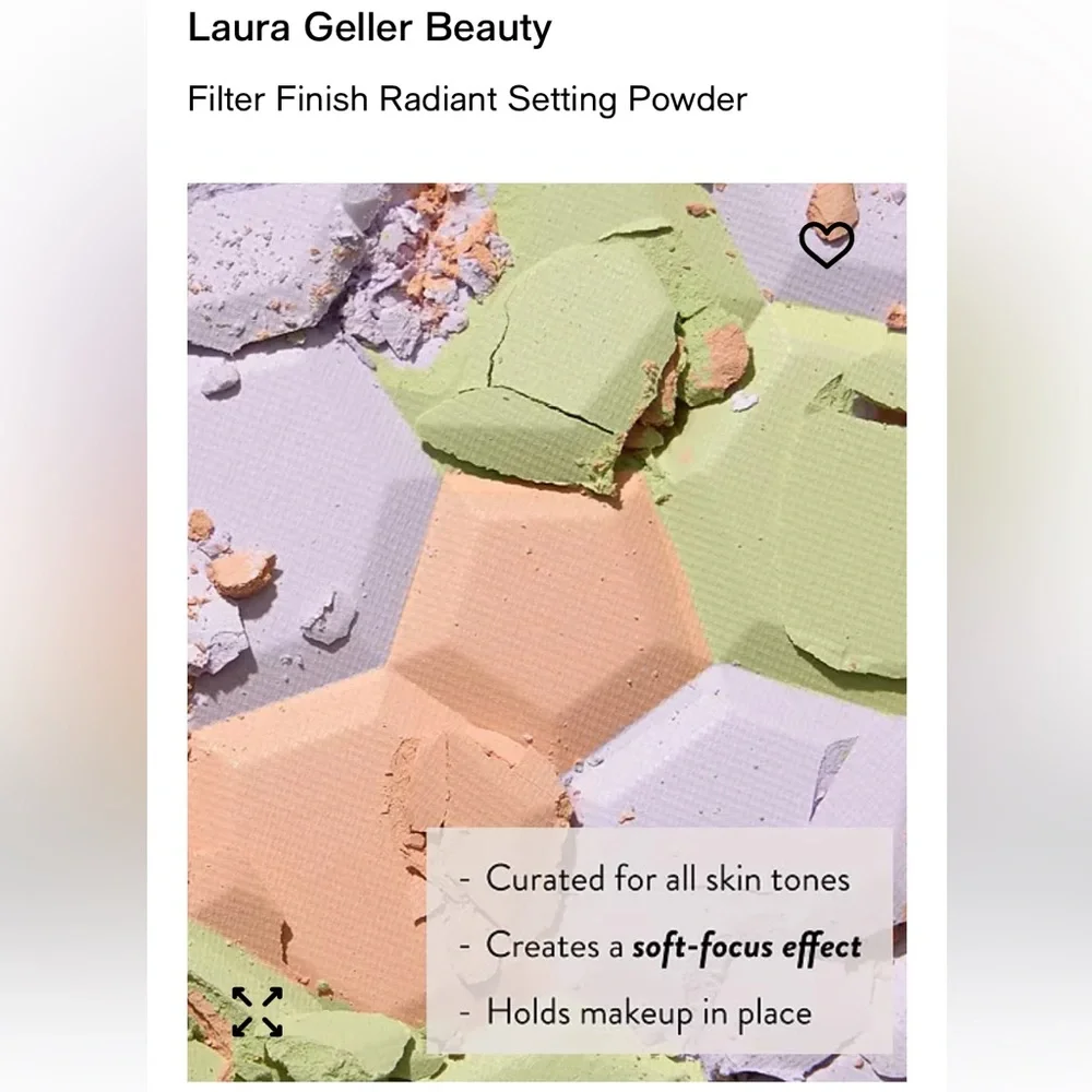Laura Geller Filter Finish RADIANT setting powder,Fixateur EN Poudre